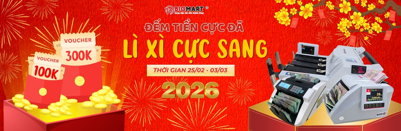 Khuyến mãi máy đếm tiền T3-2026