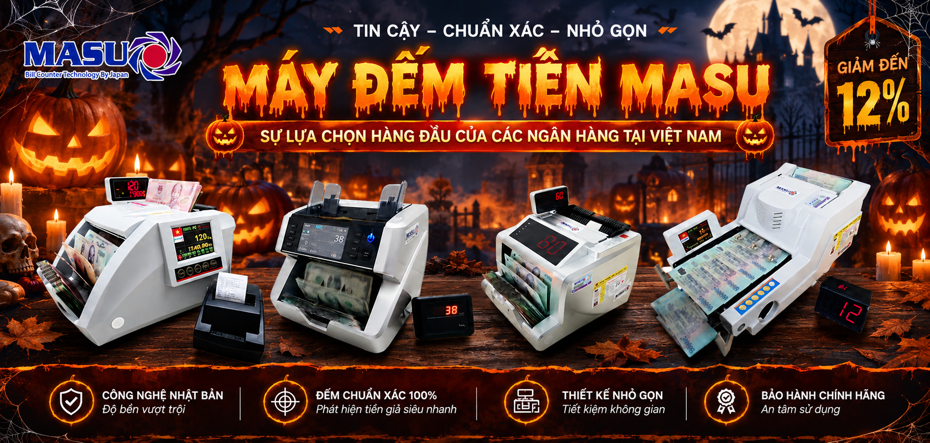 MÁY ĐẾM TIỀN MASU - T10
