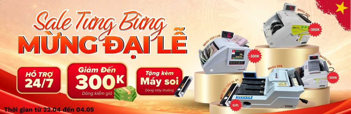 Khuyến mãi máy đếm tiền MASU T4-2026