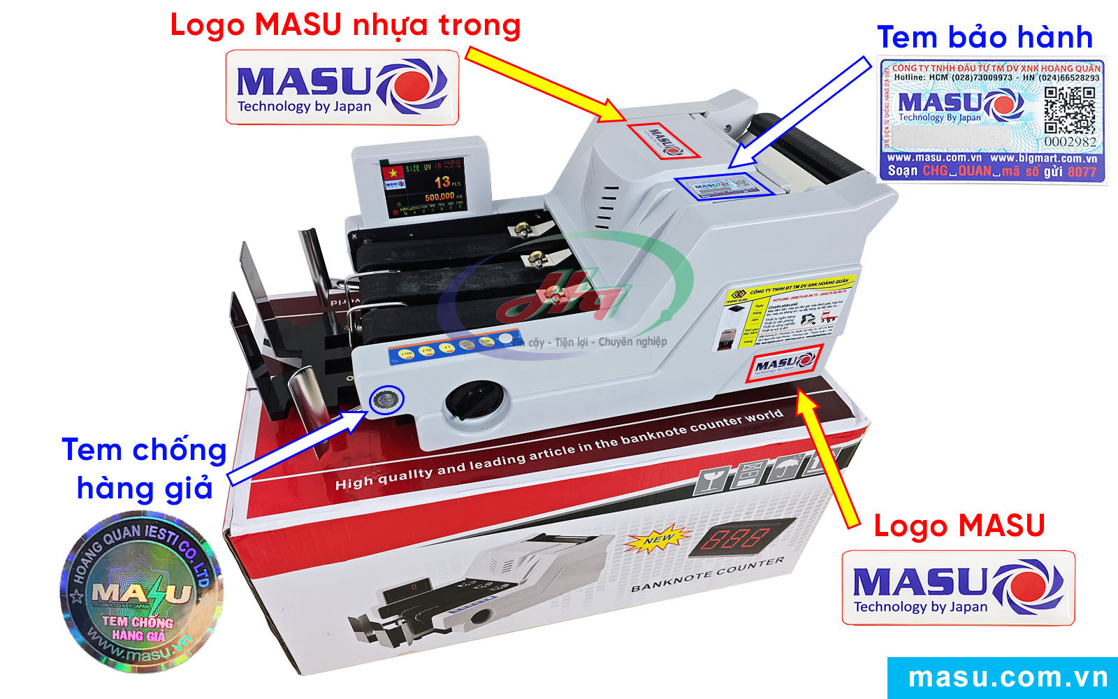 Bộ nhận diện sản phẩm MASU 999 Plus chính hãng