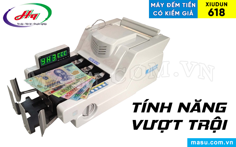 Tính năng vượt trội của máy đếm tiền Xiudun 618