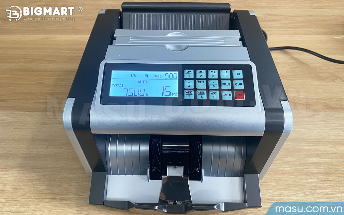 Máy đếm tiền đa năng chia mẻ, cộng dồn, tính tổng theo mệnh giá