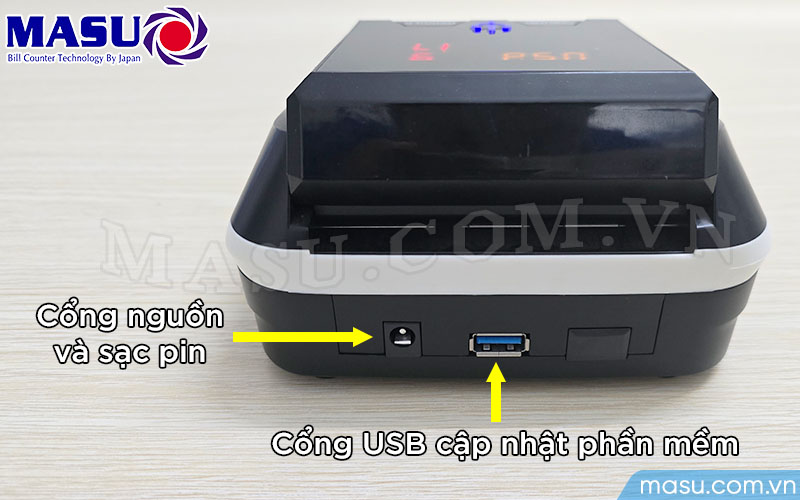 Dễ dàng cập nhật phần mềm kiểm đếm mới qua cổng USB