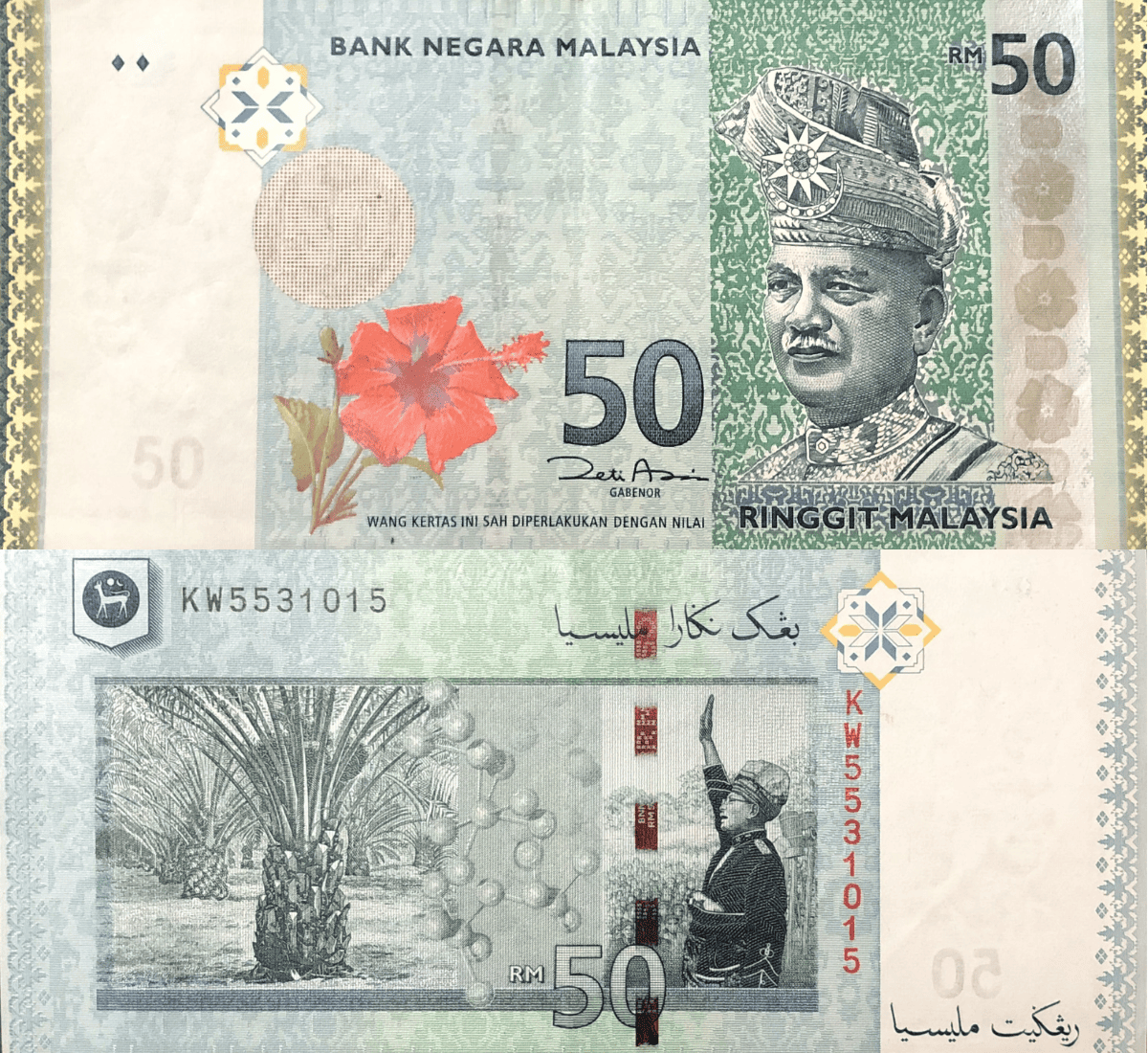 Mệnh giá tiền 50 ringgit được phát hành năm 2009 