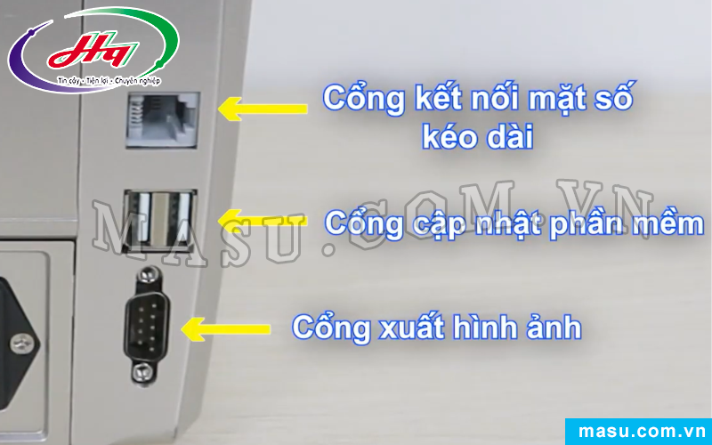 Máy đếm tiền Masu 30 Plus với đa dạng cổng kết nối tiện lợi