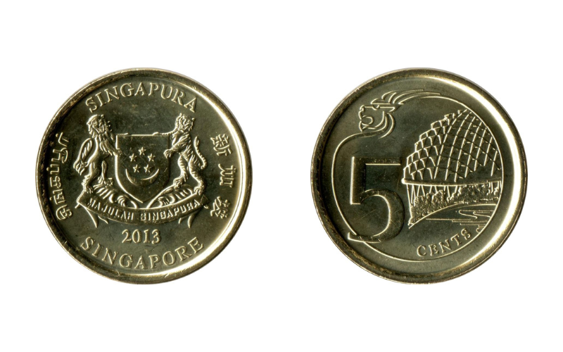 Đồng xu 5 cent Singapore