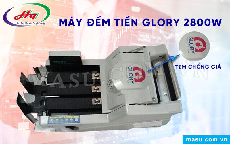 Máy đếm tiền Glory 2800W