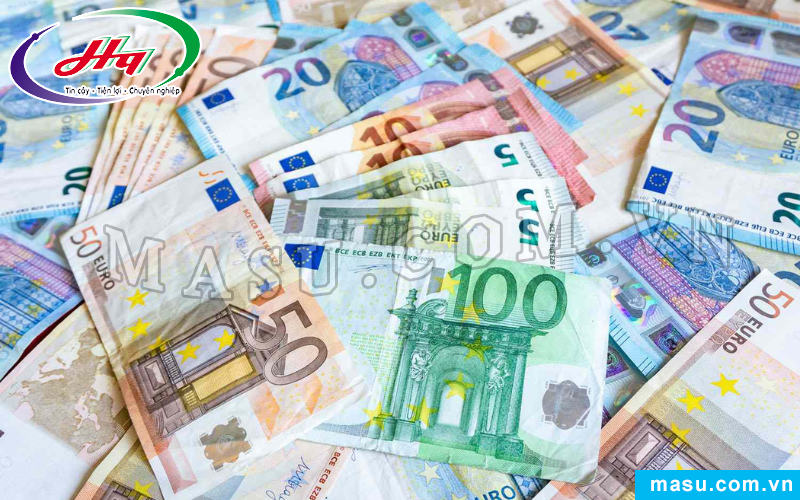 Các mệnh giá tiền Euro được dùng phổ biến